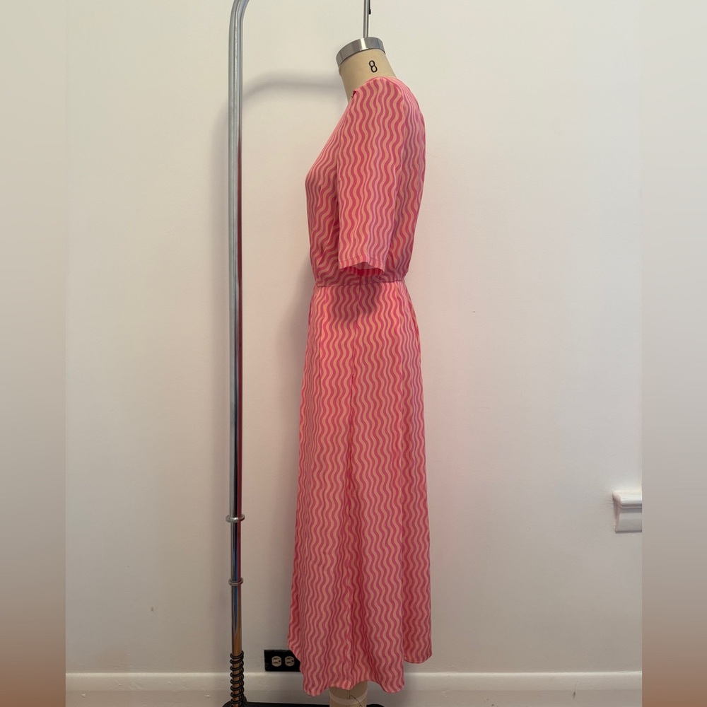 Rachel Comey Pink Zigzag Midi Dress - Picture 2 of 5